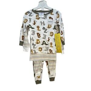 Tres Beau Et Belle Bamboo 12 Months Sets Jungle  ABC’s 4 Pieces Baby Size NEW